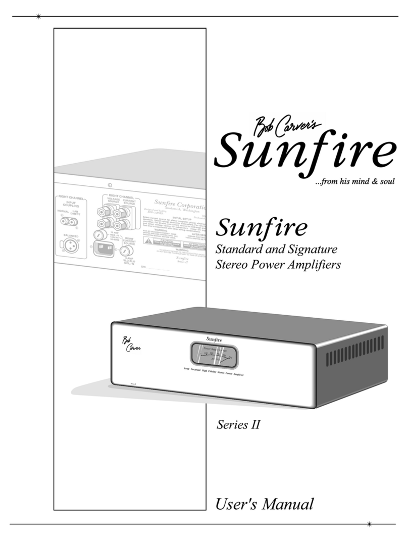 Sunfire cinema grand Series II Manuel utilisateur