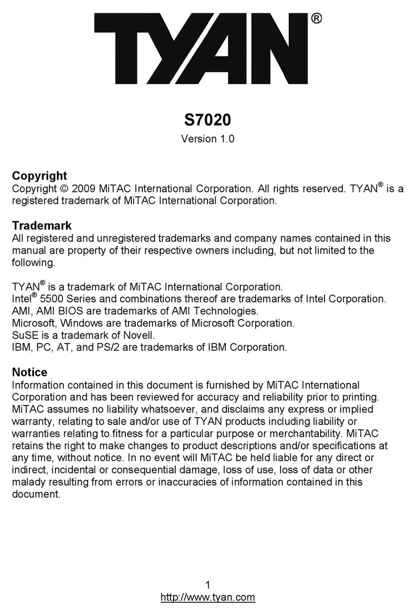TYAN S7020 Manuel utilisateur