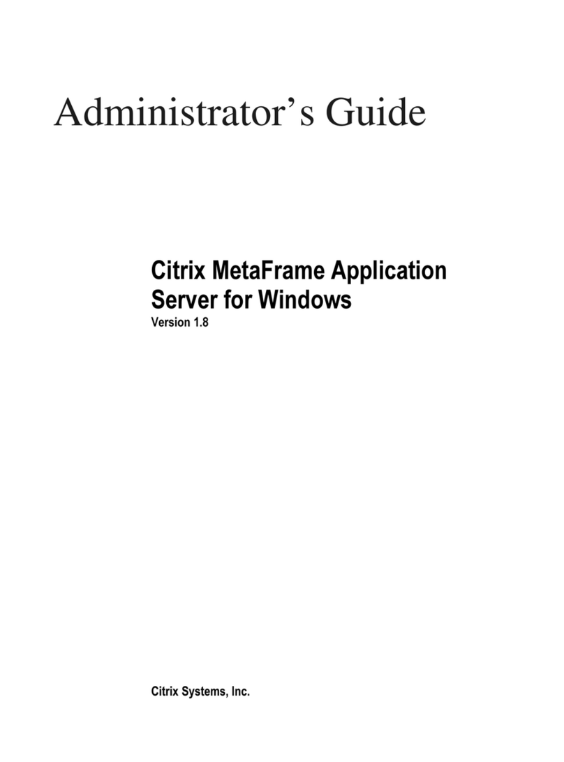 Citrix Citrix MetaFrame Application for Windows 1.8 Manuel de service