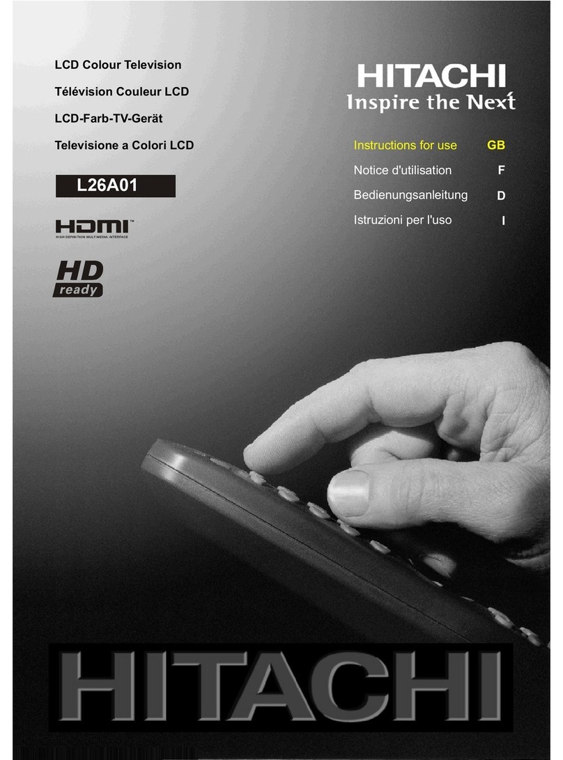 Hitachi L26A01 Manuel utilisateur