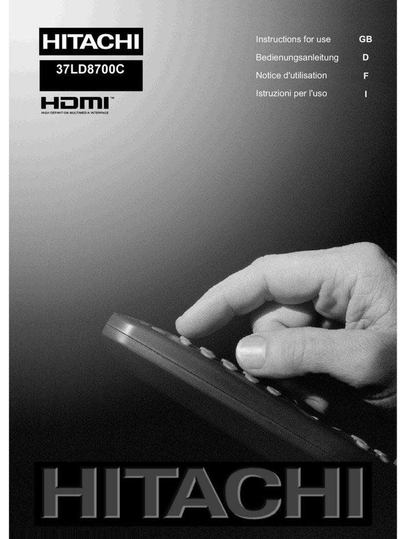 Hitachi 37LD8700C Manuel utilisateur