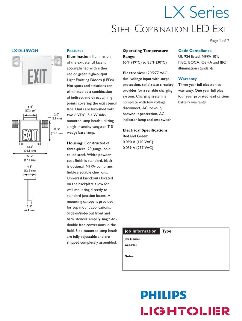 Lightolier LX Series Manuel utilisateur