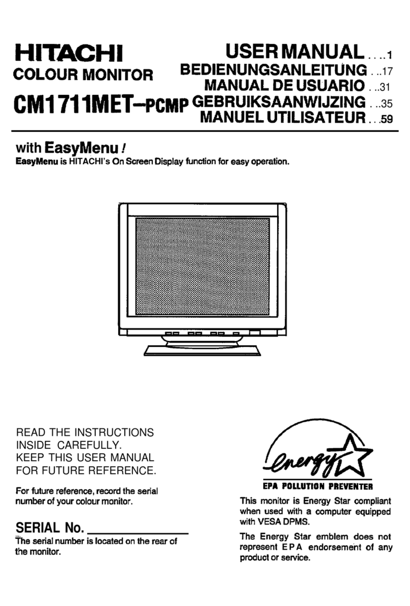 Hitachi CM1711MET-PCMP Manuel utilisateur