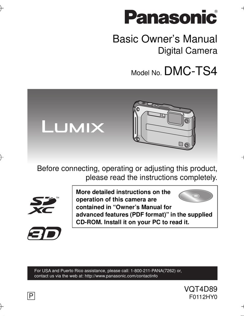 Panasonic LUMIX DMC-TS4A Instructions d'installation et d'entretien Panasonic LUMIX DMC-TS4A Instructions d'installation et d'entretien