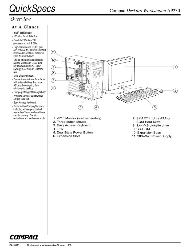 Compaq Deskpro Workstation AP230 Instructions d'utilisation