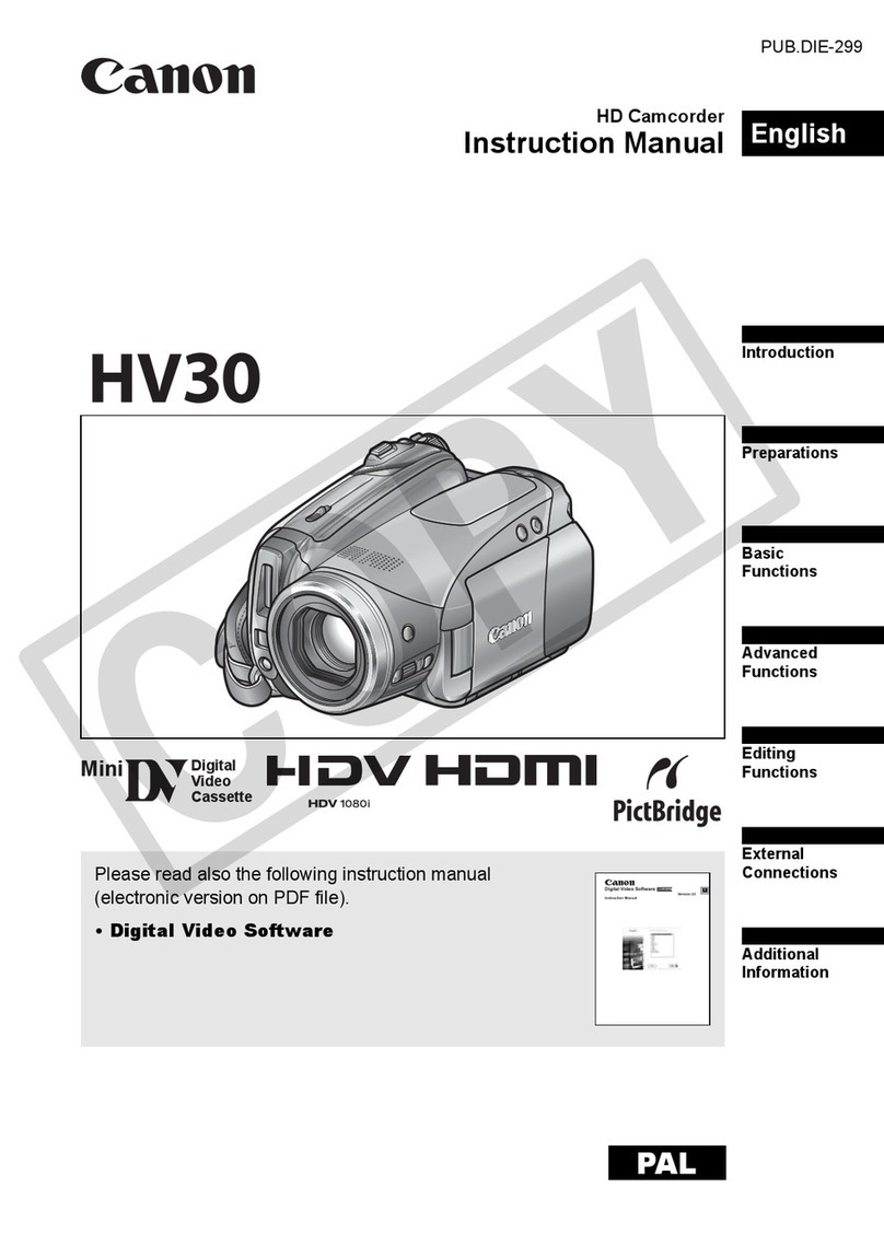 Canon HV30E Manuel utilisateur