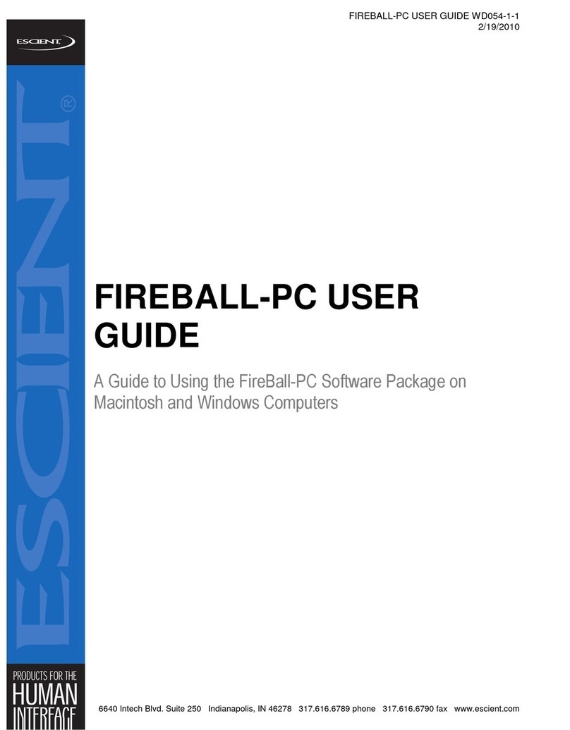 Escient Fireball-PC Manuel utilisateur
