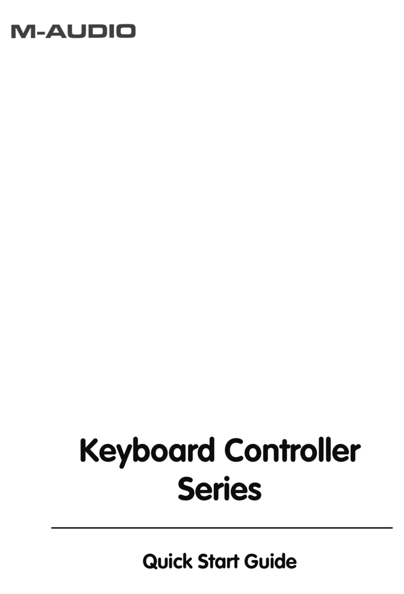 M-Audio Keyboard Controller Series Manuel utilisateur