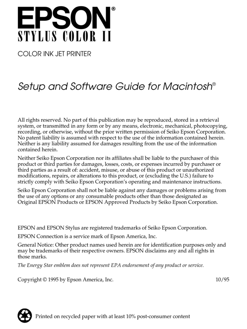 Epson Stylus Color II Manuel utilisateur