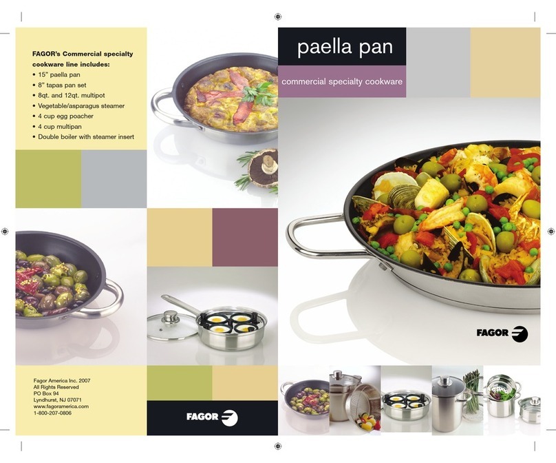 Fagor Paella Pan Manuel utilisateur