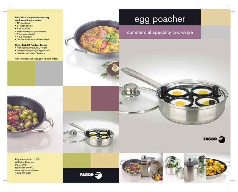 Fagor Egg Poacher Manuel utilisateur