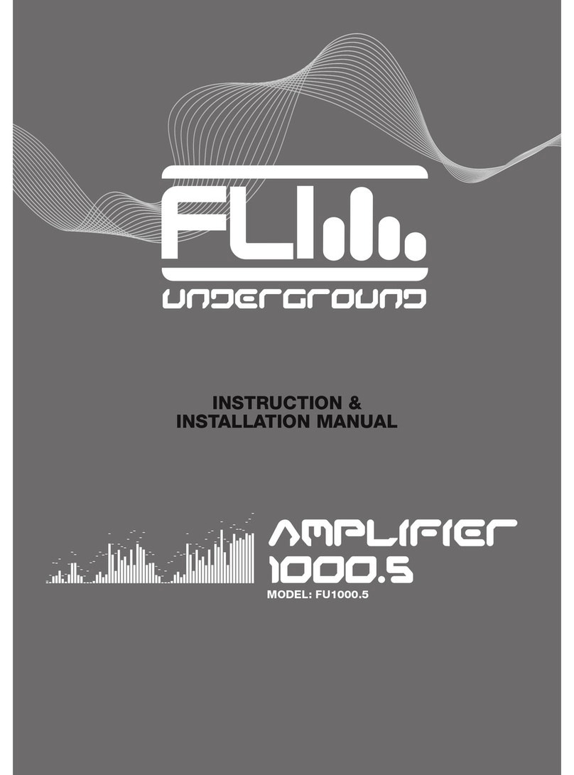 FLI UNDERGROUND FU1000.5 Manuel de la liste des pièces FLI UNDERGROUND FU1000.5 Manuel de la liste des pièces