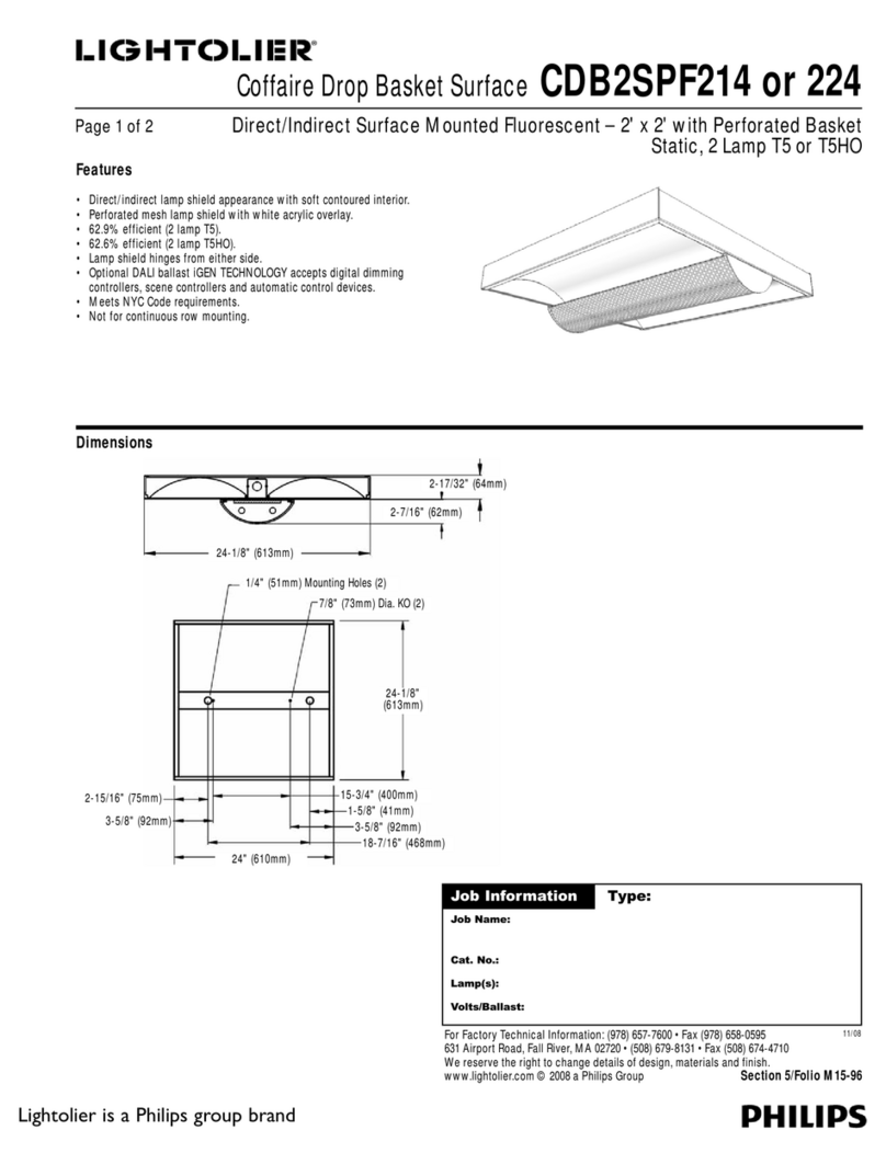 Lightolier CDB2GPF214 Guide de l'utilisateur
