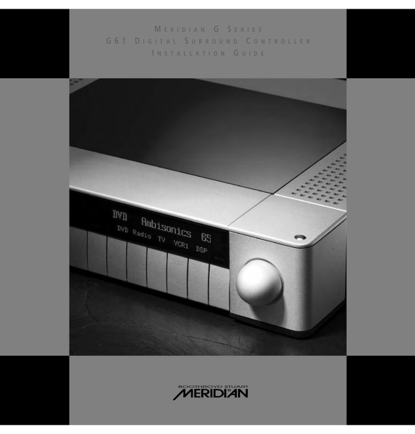 Meridian G61 Manuel utilisateur