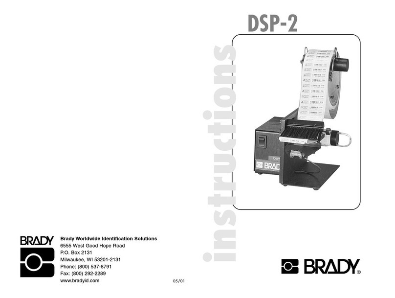 Brady DSP-2 Manuel utilisateur