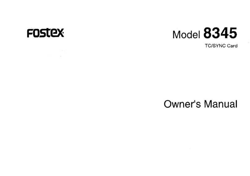 Fostex 8345 Manuel utilisateur