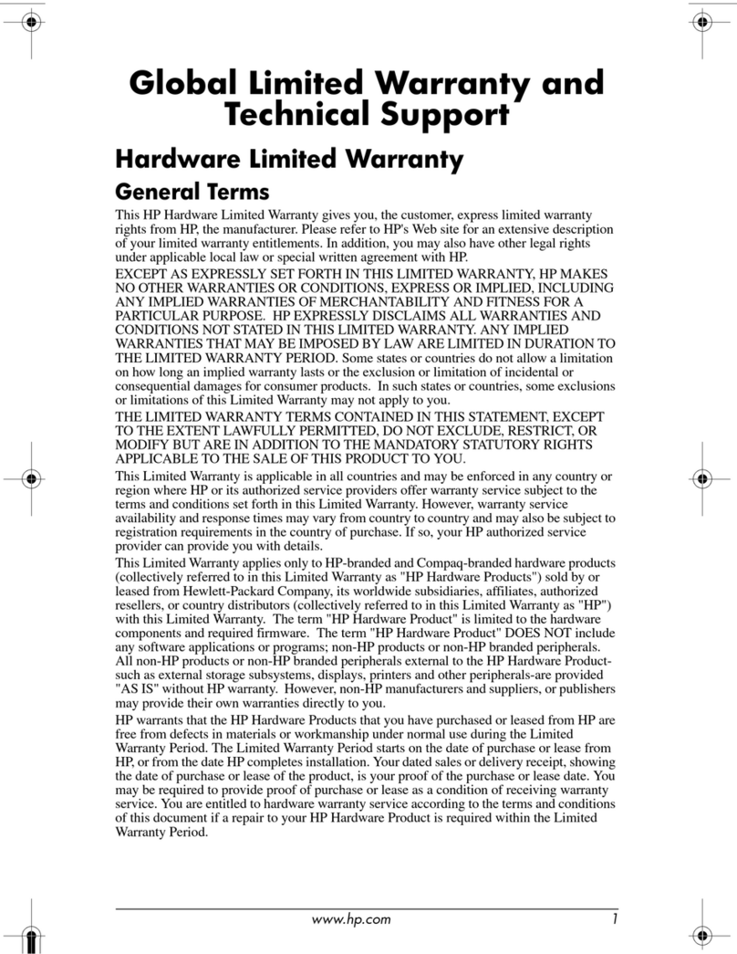 HP Blade bc1000 Manuel d'utilisation et d'entretien HP Blade bc1000 Manuel d'utilisation et d'entretien