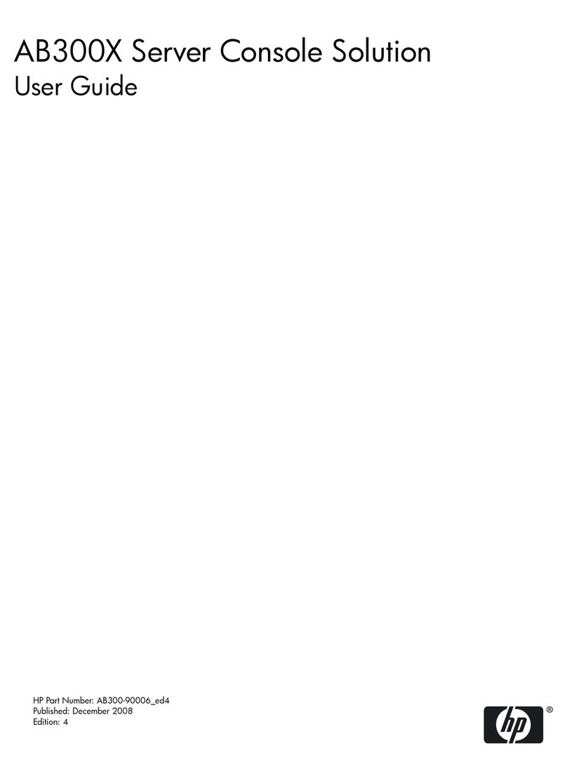 HP AB300 - Server Console Solution Manuel utilisateur