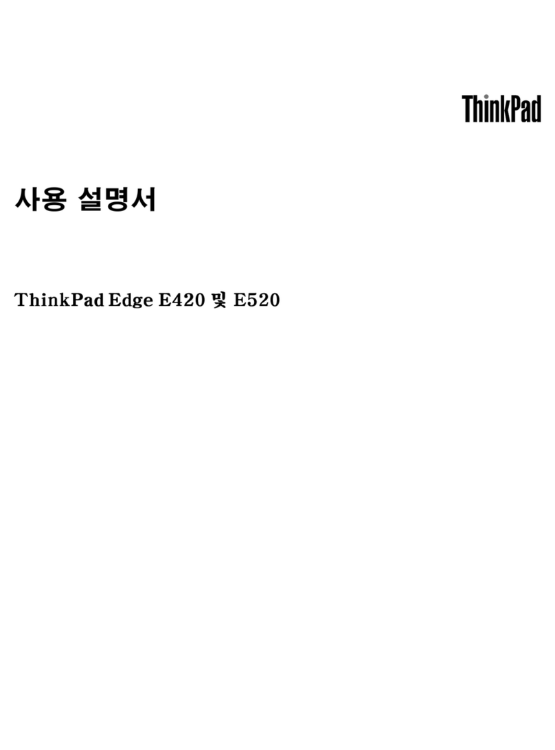 Lenovo ThinkPad Edge E520 Manuel utilisateur