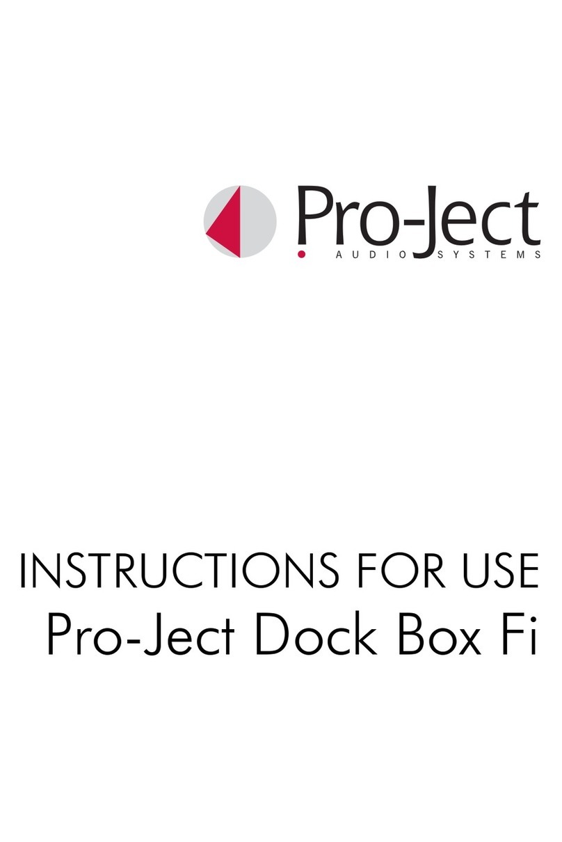 Pro-Ject Audio Systems Dock Box Fi Manuel utilisateur