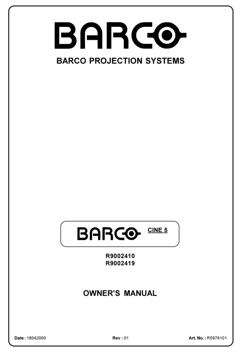 Barco Cine 5 Manuel utilisateur