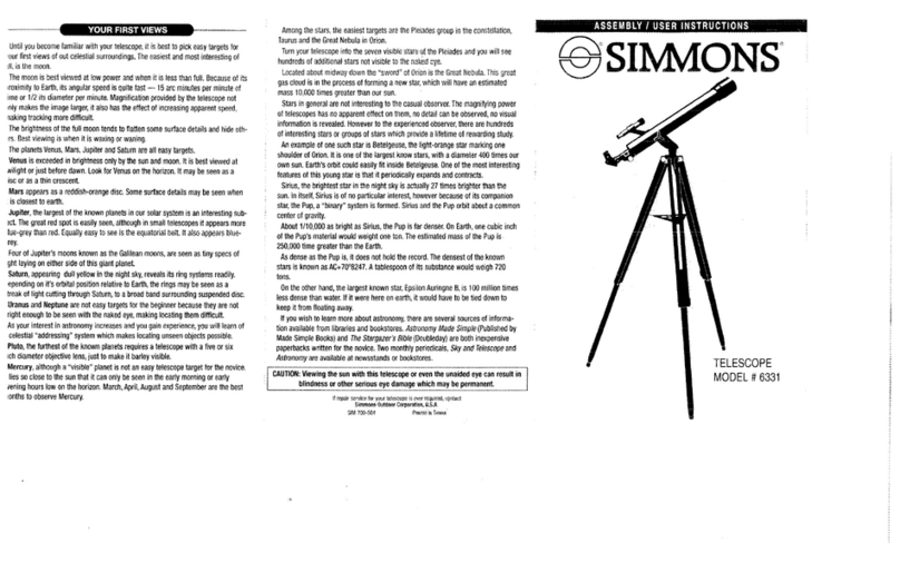 Simmons 6331 Manuel utilisateur