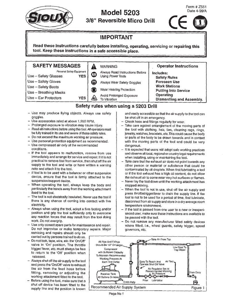 Sioux Tools 5203 Manuel utilisateur