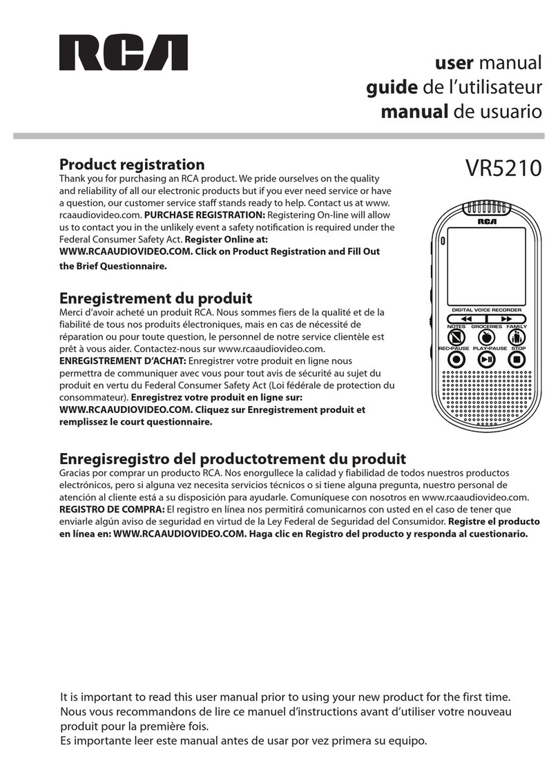 RCA VR5210 Mode d’emploi