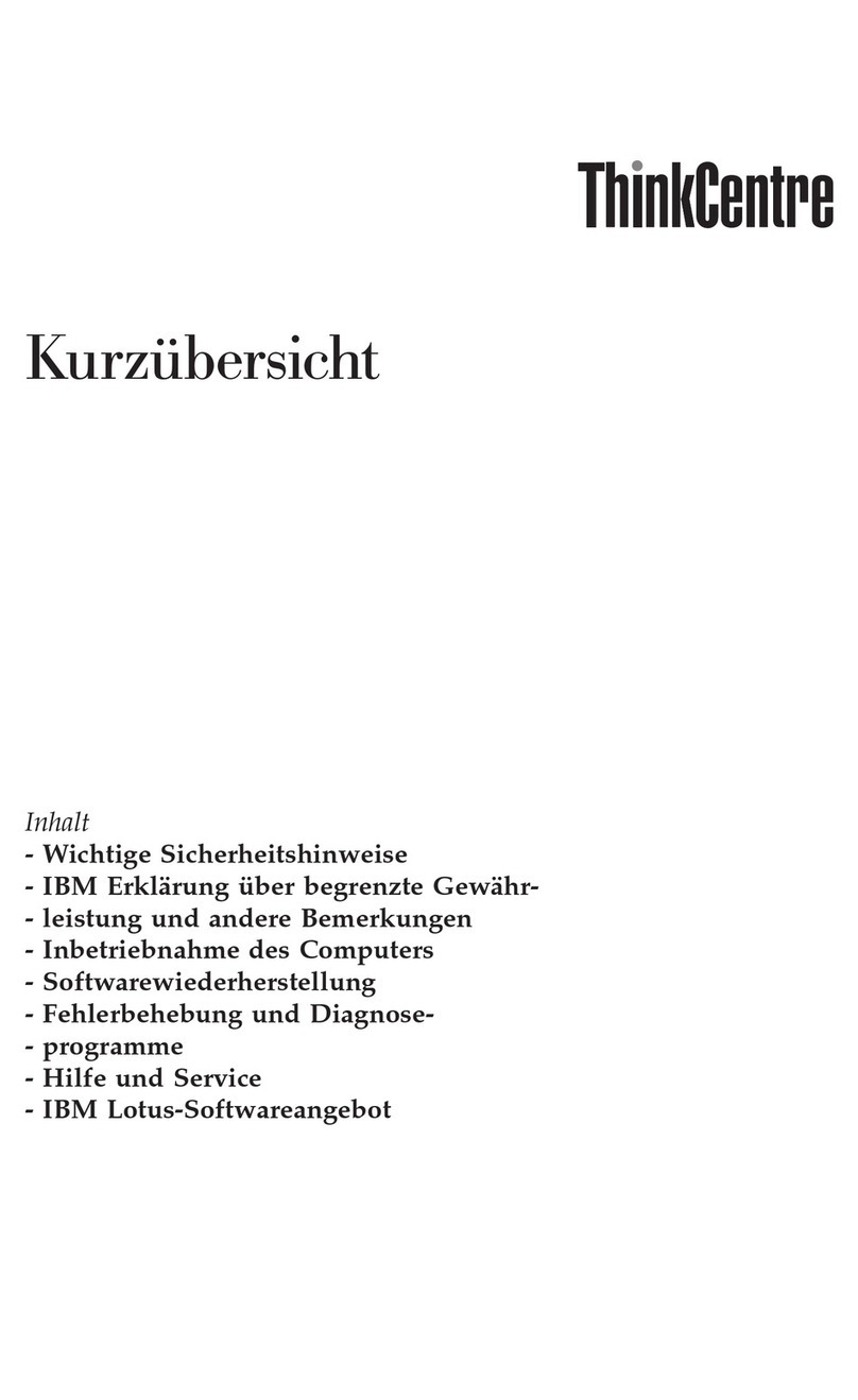 Lenovo ThinkCentre M52 Manuel utilisateur