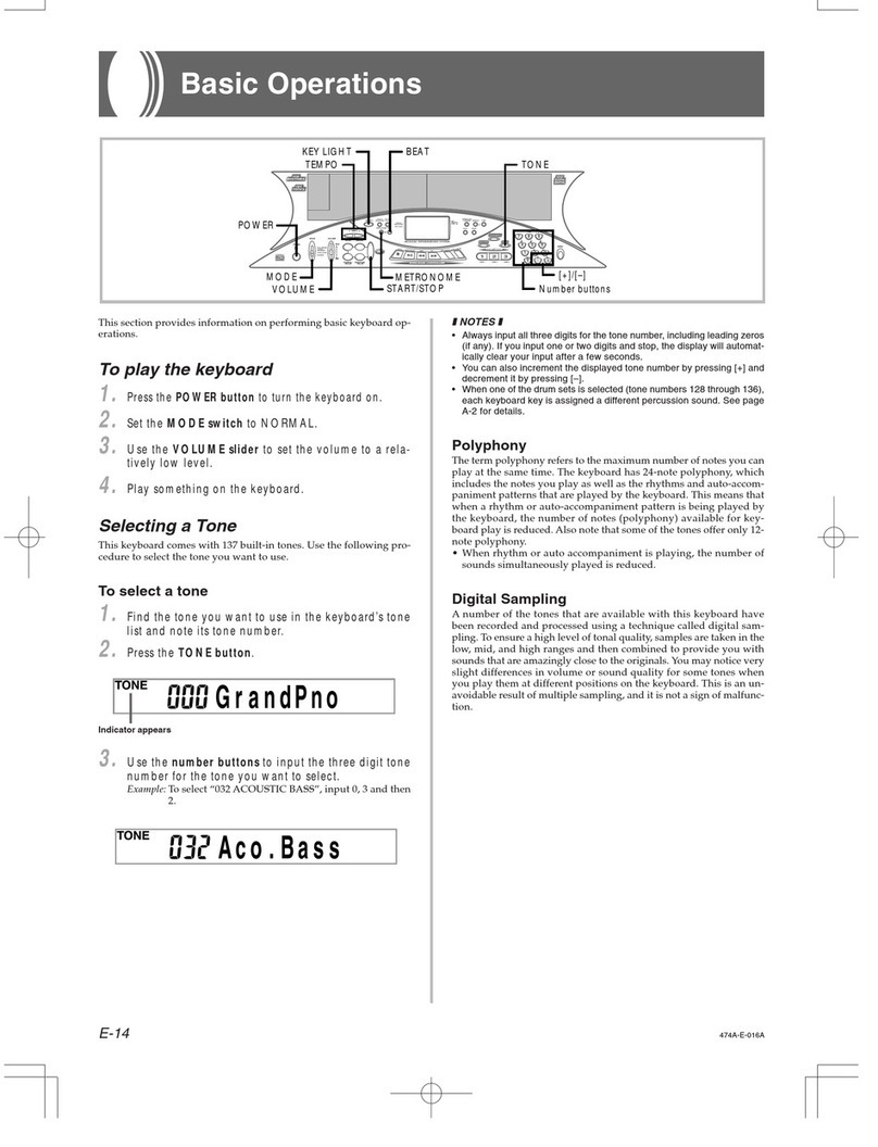 Casio LK-50 Instructions de montage