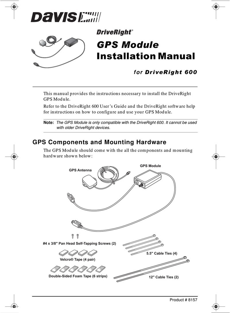 DAVIS GPS Module Manuel utilisateur DAVIS GPS Module Manuel utilisateur
