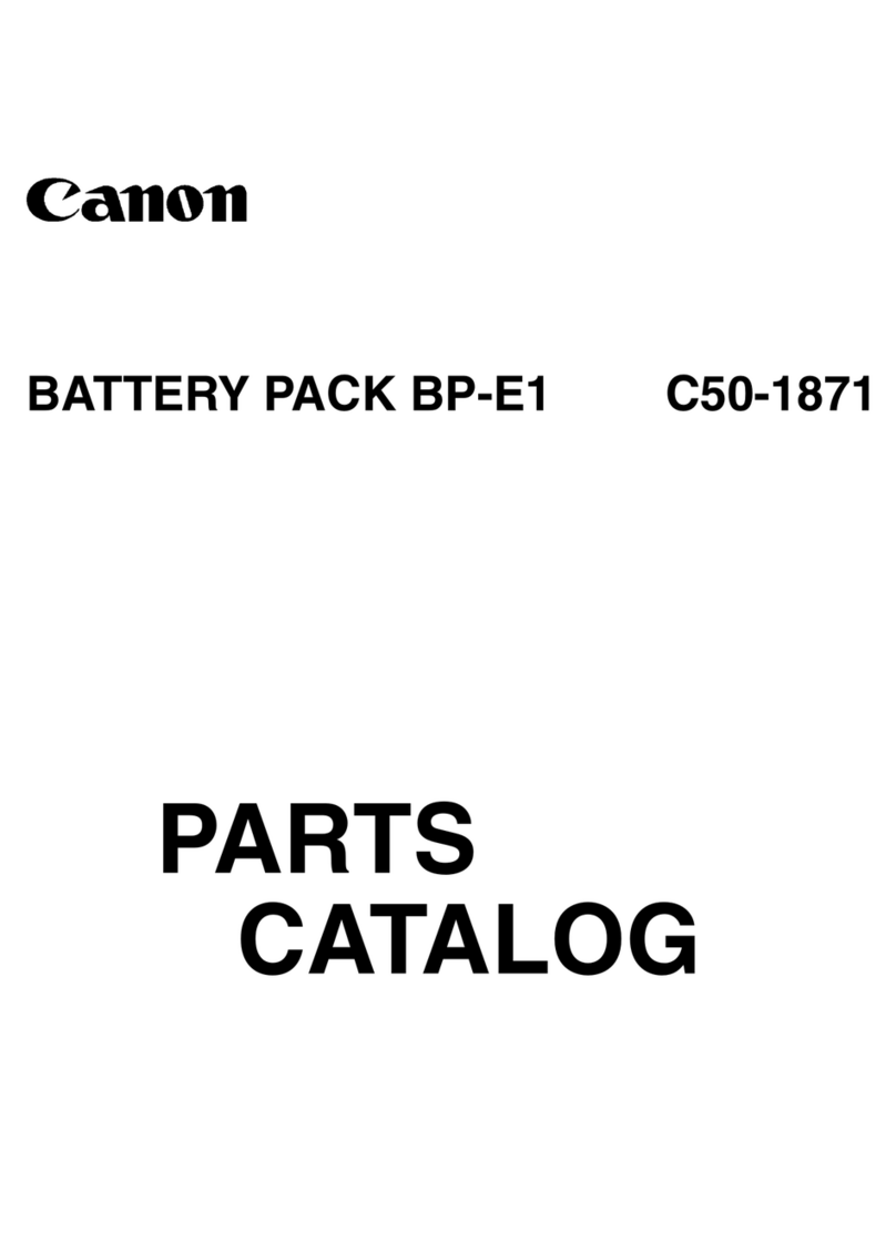 Canon BATTERY PACK BP-E1 Mode d’emploi