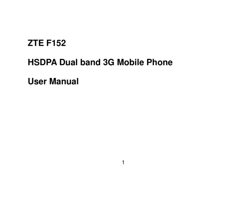 Zte F152 Manuel utilisateur
