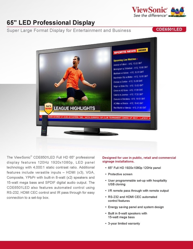 ViewSonic CDE6501LED Manuel utilisateur