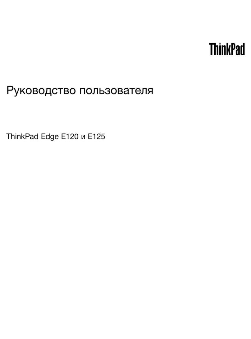 Lenovo ThinkPad Edge E120 Manuel
