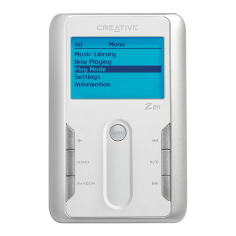 Creative ZEN Touch Manuel utilisateur