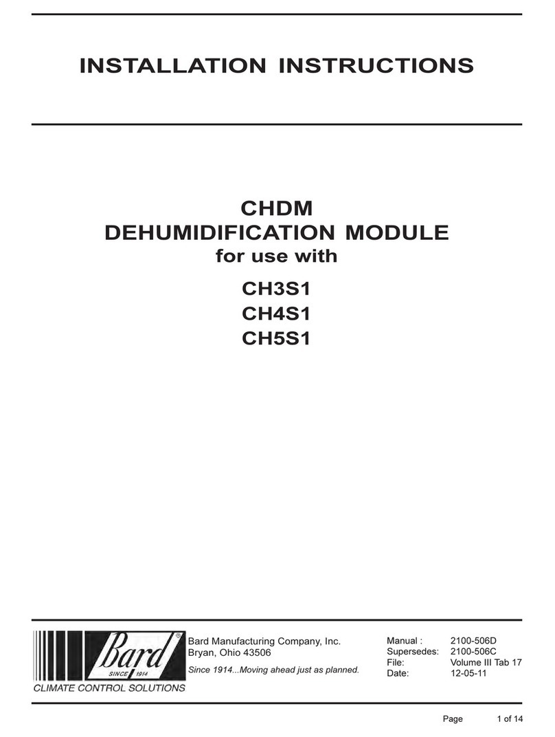 Bard CH3S1 Manuel utilisateur