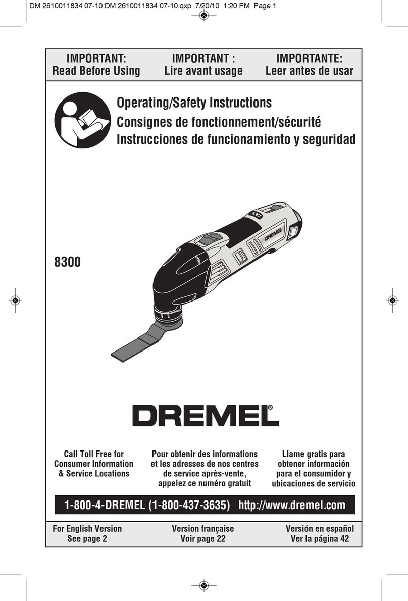 Dremel 8300 Manuel utilisateur