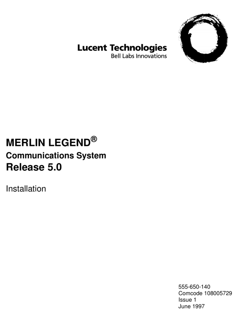 Lucent Technologies MERLIN LEGEND Release 5.0 Manuel utilisateur