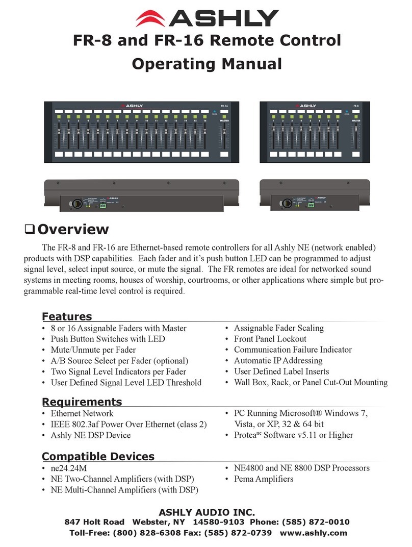 Ashly FR-16 Manuel utilisateur