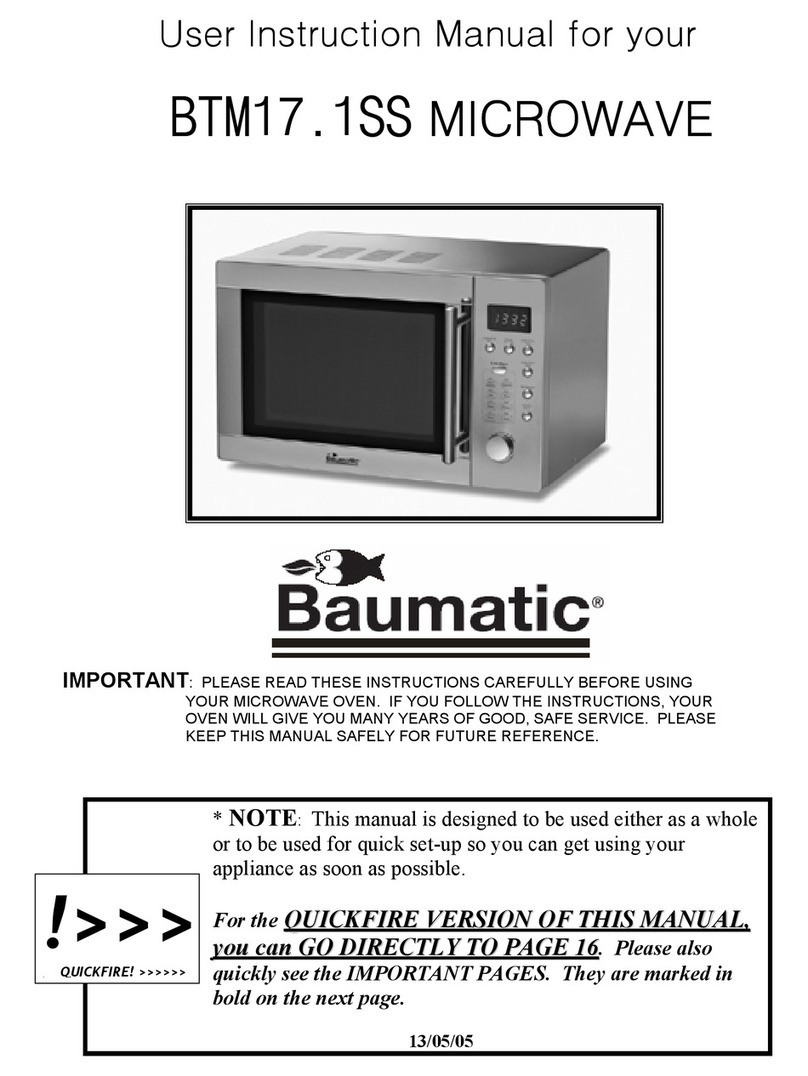 Baumatic BTM17.1SS Manuel de l'opérateur