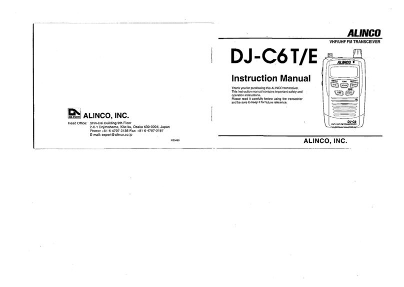 Alinco DJ-C6T Manuel utilisateur