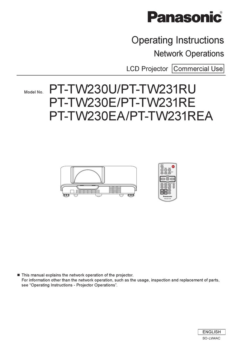 Panasonic PT-TW230U Manuel utilisateur