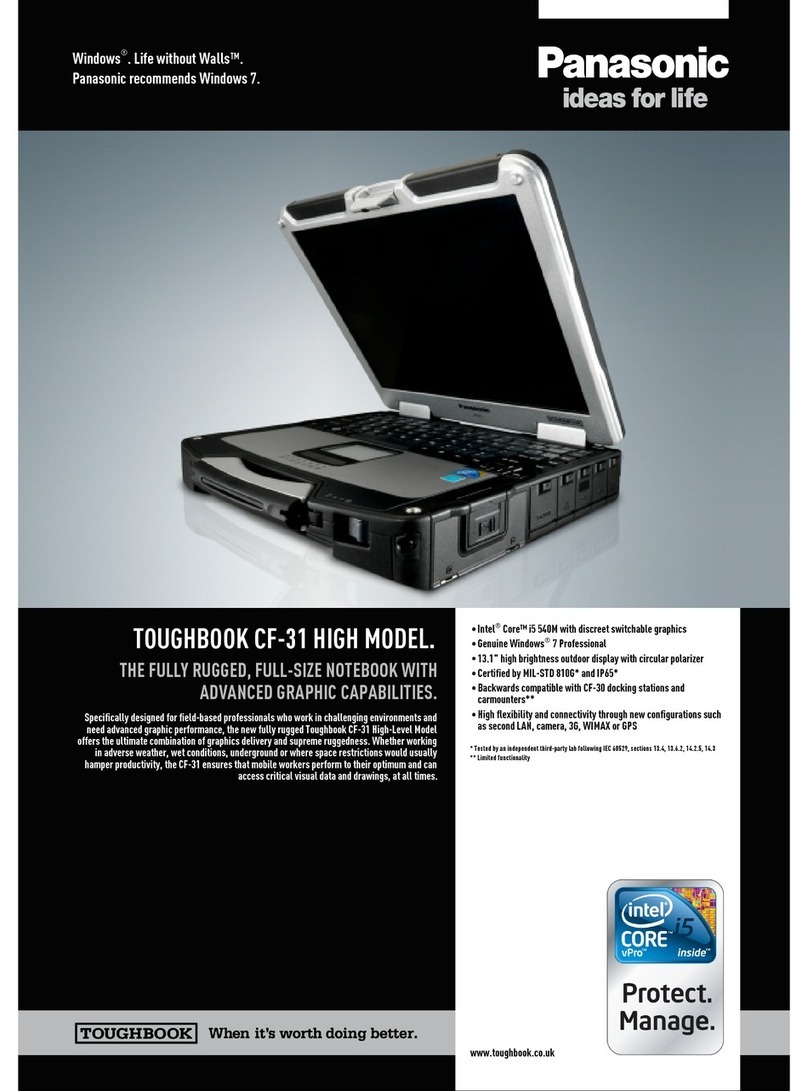 Panasonic Toughbook CF-31ATAAX2M Manuel utilisateur