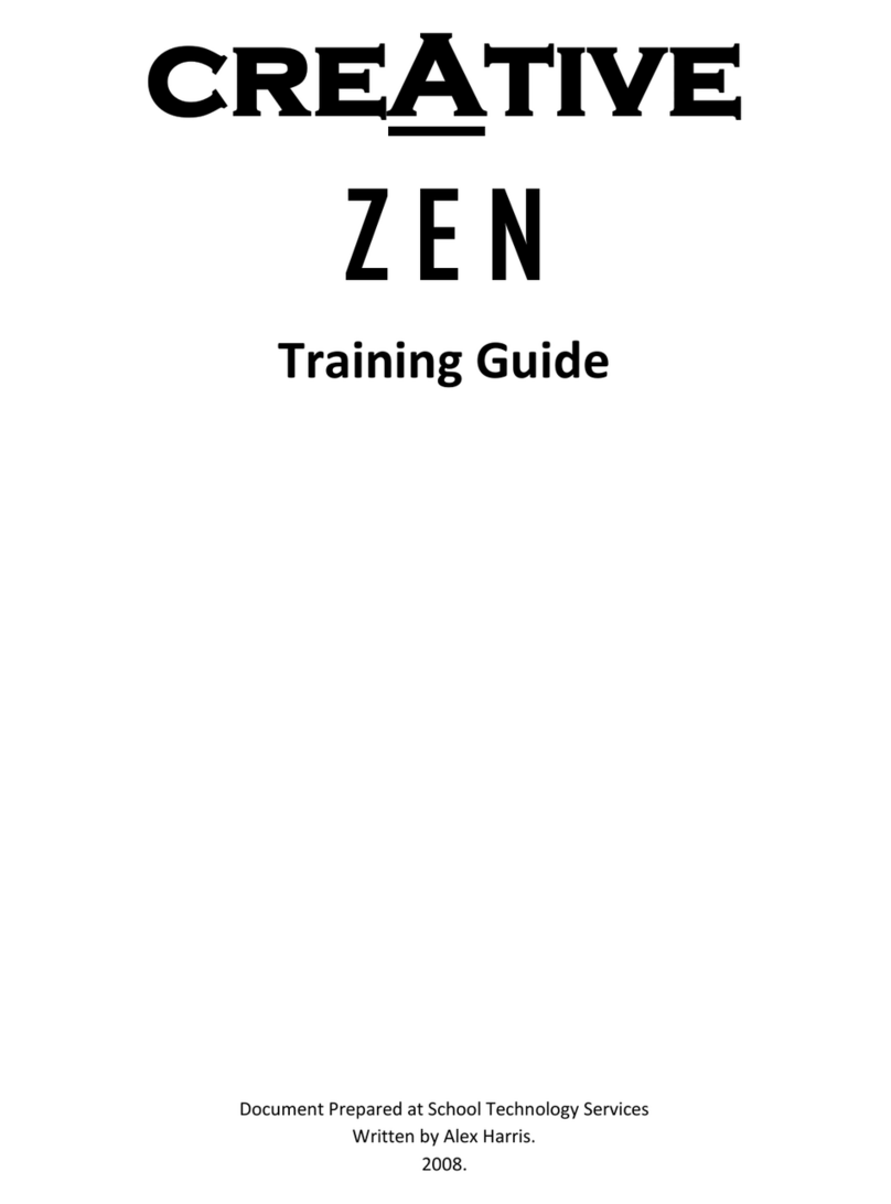 Creative ZEN Manuel utilisateur