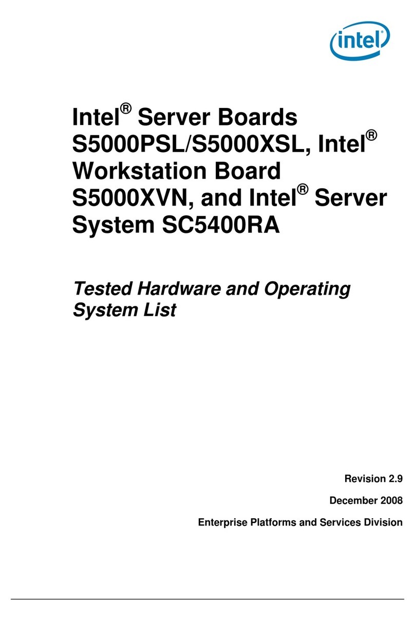 Intel S5000PSLROMB Instructions d'installation
