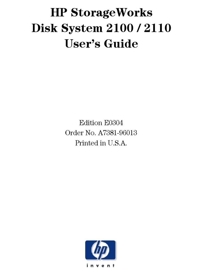 HP StorageWorks 2100 - Disk System Manuel utilisateur