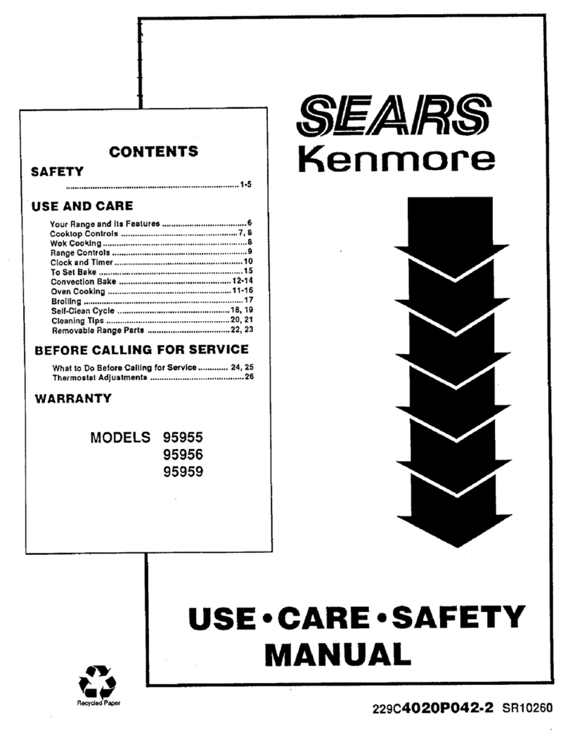 Kenmore Sears 95955 Instructions d'installation