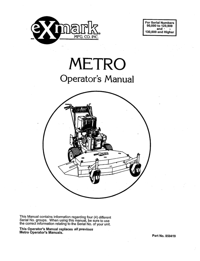 Exmark METRO Manuel utilisateur