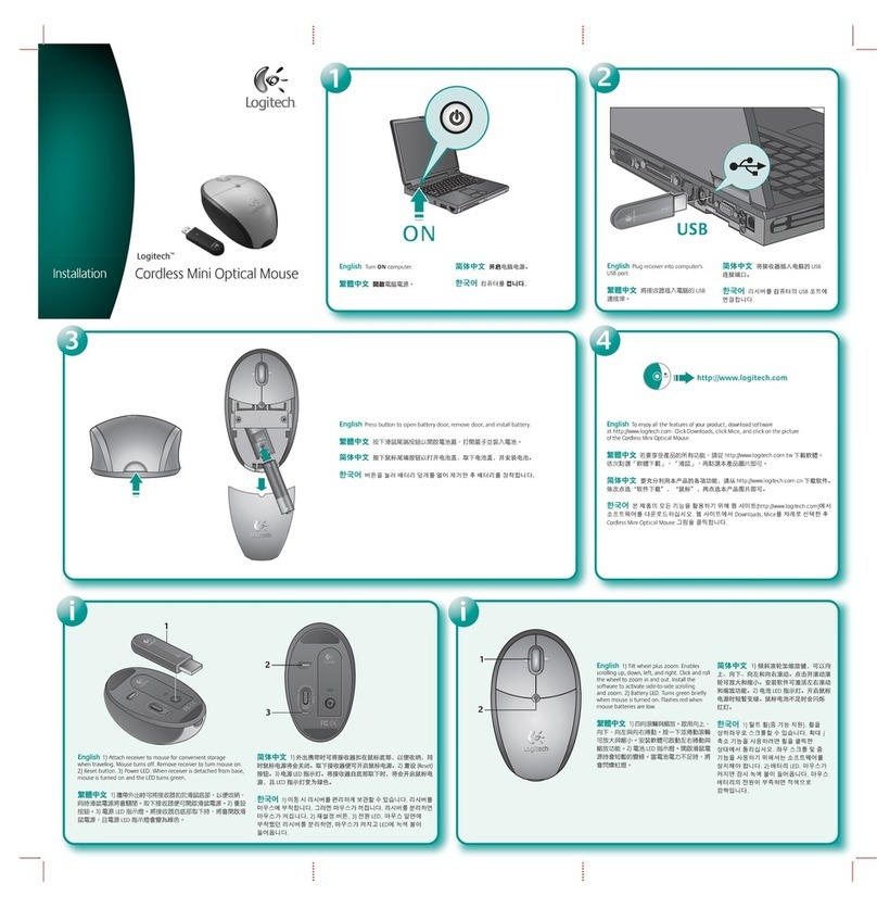 Logitech Cordless Mini Manuel utilisateur
